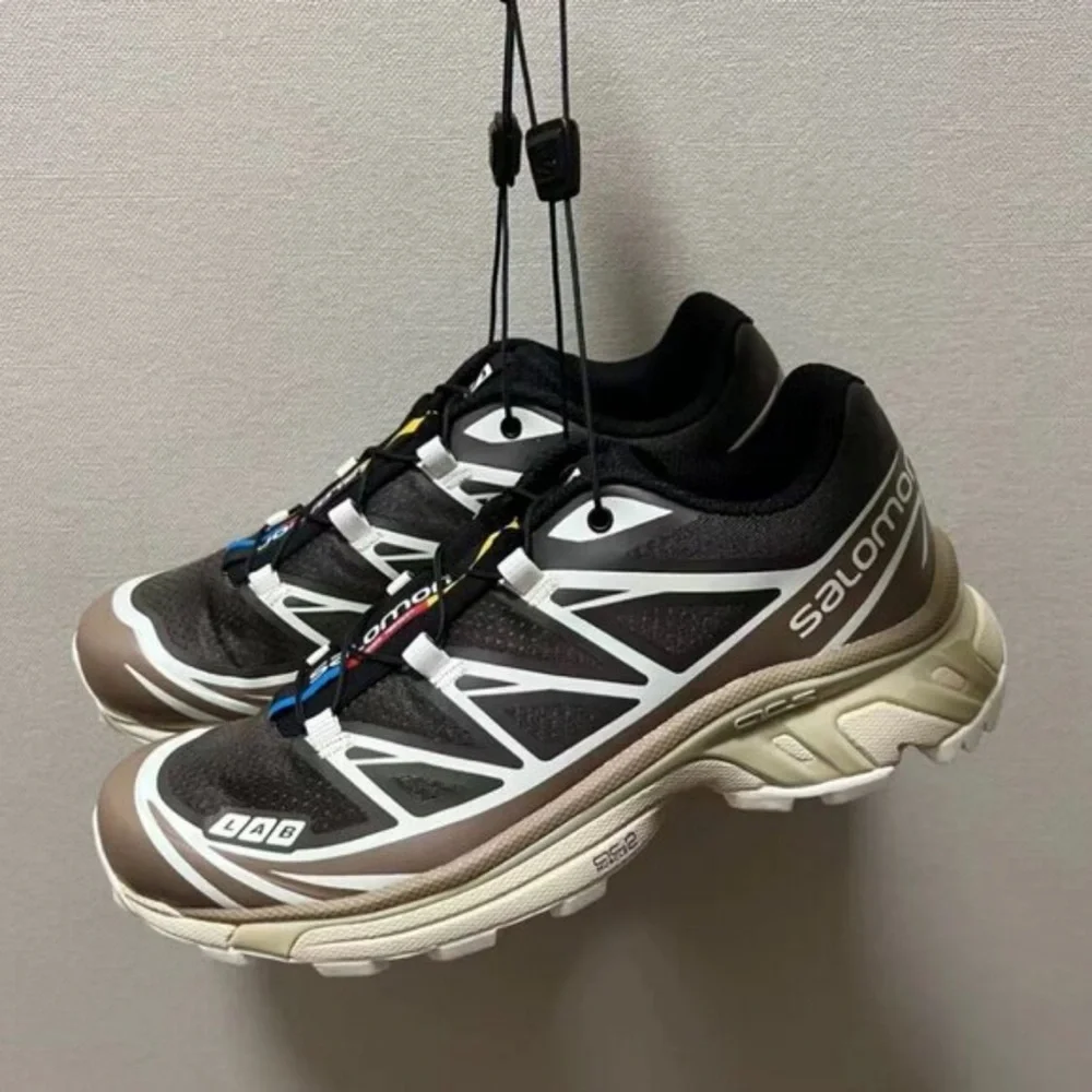 Salomon Men's Black and White Athletic Shoes